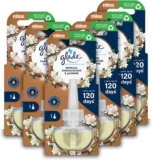 Glade Plug in Air Freshener Refill, Electric Scented Oil Room Air Freshener, Sandalwood & Jasmine, Pack of 6 (6 x 20ml)