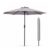 GlamHaus 2.7m Garden Parasol with Crank, UV40, Cover