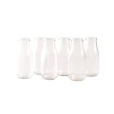 Glass Milk Bottle 250ml 6 Pack