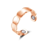 Glintara Hypoallergenic Magnetic Adjustable Ring, Rose Gold, Gift Box