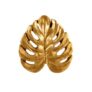 Gold Cheese Plant Leaf Drawer Knob