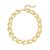 Gold Teardrop Chunky Chain Necklace for Women