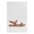 Good for the Sole: Fabia Faux Leather Buckle Detail Comfort Sock Flat Sandals