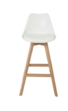 GoodHome Pitaya White Bar stool