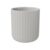 GoodHome Rawa Matt Grey Ribbed Effect Ceramic Tumbler