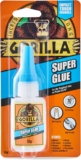Gorilla Super Glue, 15g All Purpose, Impact Tough & Fast Setting with Anti-Clog Cap Ideal for Metal, Ceramics, Leather & More