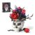 Gothic Rose Bouquet with Skull Vase Building Set