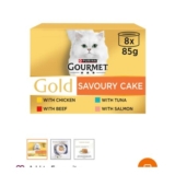 Gourmet Gold Savoury Cake Meat & Fish Variety Wet Cat Food