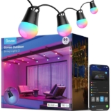 Govee Outdoor Smart String Lights 2, 30M Dimmable RGBICW Outdoor Lights