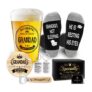 Grandad Birthday Gifts Beer Glass Set, 500ml Pint Glass Grandad Gifts