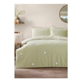 Green Boucle Sheep Single Duvet Set