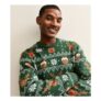 Green Regular Reindeer Pattern Christmas Jumper