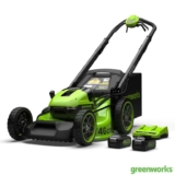 Greenworks 48V 46cm Self-Propelled Cordless Lawn Mower 2 x 24V (4Ah) Batteries Dual Charger Instore