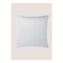 Grey Stabstitch Velvet Cushion