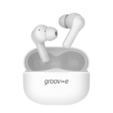 Groov-e Jive Buds True Wireless Earphones with Charging Case, 15 Hours of Playback, Touch Control White