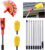 Gutter Cleaning Tools- 12.7ft Telescopic extendable roof Gutter Cleaning kit w/Extender Holder of Adjustable Multi-Utility, Gutter Cleaner, Window Cleaner, Ceiling Cleaning, Optional Paint Brush Set