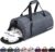 Gym Bag for Women & Men with Shoe Compartment & Wet Pocket, 35L Travel Sports Duffel Bag for Fitness & Workout, Grey