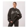 Gym King Dark Khaki Ribbed Knit Sweatshirt