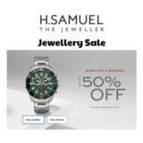 H.SAMUEL Sale – up to 50% off on Jewellery Collection