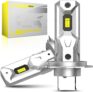 H7 LED Headlight Bulb for Car, 500% 20000LM 60W Super Bright H7 Headlight Bulb Conversion Kit,1:1 Mini Size,6500K White IP68 Waterproof,Plug and Play, Pack of 2
