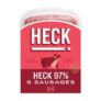 HECK 97% Pork Gluten Free Sausages 6 Pack 400g