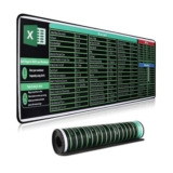 HGWALP Excel Shortcut Keys Mouse Pad, Large XXL Cheat Sheet