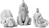 HH Home Hut GARDEN ORNAMENTS LAUGHING ELEPHANTS DECORATIVE OUTDOOR INDOOR