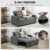 HOMCOM 2 Seater Pull Out Sofa Bed with Pockets for Living Room Charcoal Grey w/codeAosom MHSTAR UK Store(UK Despatch)