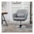 HOMCOM Stylish Retro Linen Swivel Tub Chair Steel Frame Cushion Seat