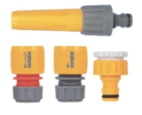 HOZELOCK SPRAYER & HOSE FITTINGS STARTER KIT 4 PIECES