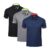 HUAKANG 3 Pack Mens Polo Shirts