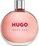 HUGO Deep Red – New Packaging – Eau de Parfum for Her Ambery Clementine, Freesia & Sandalwood Long-Lasting Fragrance – 75ml