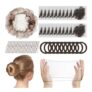 HXC 110 Piece Hair Net Bun Set with Pins and Bobbles