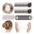 HXC 110 Piece Hair Net Bun Set with Pins and Bobbles