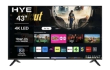 HYE 43 Inch 4K LED Tizen OS WiFi Frameless Smart TV