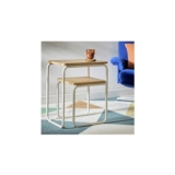 Habitat Leigh Metal Bedside Table – White