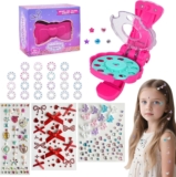 Hair Gem Stamper Kit with Rhinestones Hair Gems Bedazzler & Nail Stamper for Girls Hair Glitter, Beads, Jewellery & Braider Tool Girls Birthday Presents, Hair Accessories Gift Set