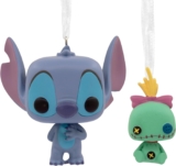 Hallmark Funko POP Disney Lilo & Stitch Tree Decoration, Stitch & Scrump, 2 Pack