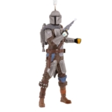 Hallmark The Mandalorian & Jet Pack Christmas Ornament, Star Wars Decoration, Space Themed Decoration, Hanging Ornament