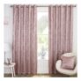 Halo Blockout Ready Made Eyelet Curtains Pink