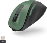 Hama Ergonomic Wireless Mouse, 6 Buttons, 2.4 GHz, BlueWave, 800/1200/1600 dpi, Optical Mouse, USB-C Rechargeable Forest Green