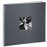 Hama Fine Art Spiral Bound Album, 36 x 32 cm, 50 White Pages Grey
