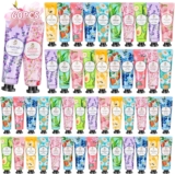 Hand Cream Gift Set, 60Pcs Natural Moisturising Soothing Hand Cream Gift for Extremely Dry Hands, Non-Greasy, Fast-Absorbing Hand Cream Gifts for Women Birthdays Christmas Mothers day