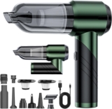 Handheld Car Vacuum Cleaner Cordless, 4 IN 1 Portable Vacuum Cleaner with Brushless Motor 16000PA Foldable High Power Cordless Handheld Vacuum Duster Rechargeable for Car Home Office