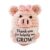 Handmade Positive Crochet Pig Pocket Hug Emotional Support Gift