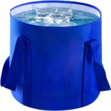 Handy Folding Bucket Plumbing, 10L Portable Collapsible Buckets, Outdoor Foldable Bucket for Camping, Traveling, Fishing, Hiking, Gardening, Car Washing (Klein Blue)