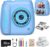 Hangrui Kids Camera Instant Print,2.4 Instant Print Camera for Kids with 32GB Card & 3 Rolls Photo Paper, Selfie Childrens Cameras Christmas Birthday Gifts for 3 4 5 6 7 8 9 Year Old Girls-Blue