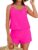 Hanna Nikole Women Sports One Piece Swimsuits with Shorts UK, Boyleg Swimming Costume with Shorts and Pockets, Modest Swimwear 2026