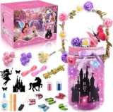 Hapikids Craft Kits for Kids, 3-12 Year Old Girl Gifts for 5 6 7 8 Year Olds Girl Toys Age 4-10 Fairy Lantern Craft Kit Girls Birthday Presents Arts And Crafts for Kids Toys Age 3-10 Year Old