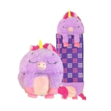 Happy Nappers Purple Unicorn Kids Sleeping Bag with Pillow